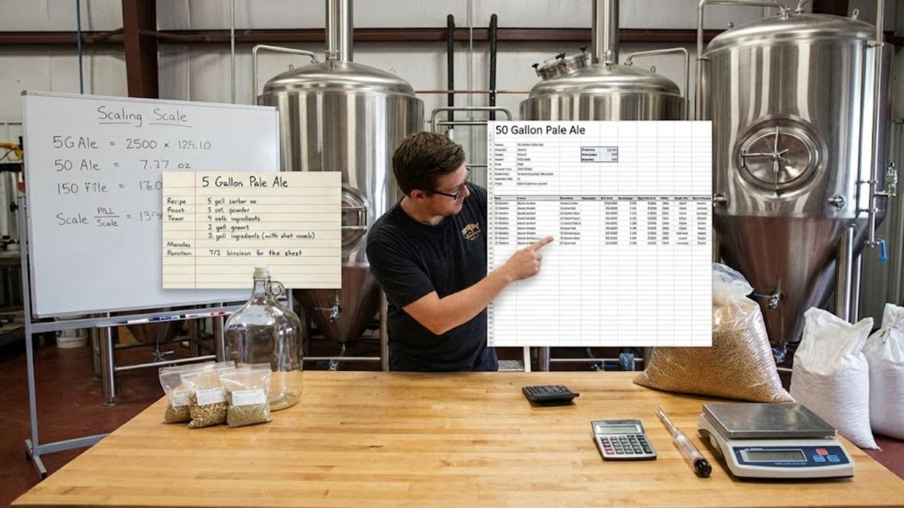 How to Scale Homebrew Recipes from 5 to 50 Gallons: Complete Guide